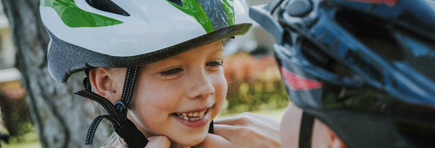 casque moto enfant